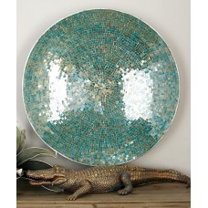Cole Grey Metal Mosaic Wall Platter COGR3545